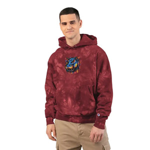 Color Burst Hoodie - Sunset Orange Spiral - Dipaliz Pro Softness - Hoodies