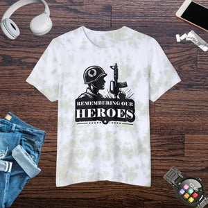 Vibrant Unisex Tie-dyed T-shirt - Hero Graphic - Dipaliz - T-shirts