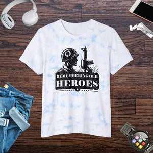 Vibrant Unisex Tie-dyed T-shirt - Hero Graphic - Dipaliz - T-shirts