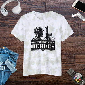 Vibrant Tie-dyed T-shirt - Unisex Trendy Style - Dipaliz - White/olive Oil / Xs - T-shirts