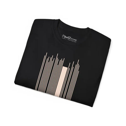 Unisex Ultra Cotton Tee with Bold Abstract Lines - T-shirt