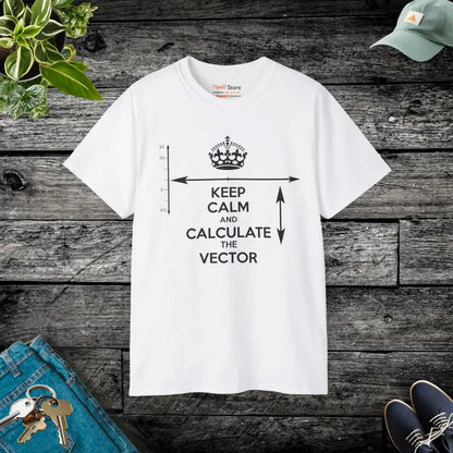 Keep Calm Calculate Style with Unisex Ultra Cotton Tee - White / s T-shirt