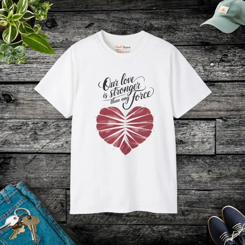 Love’s Power with the Ultra Cotton Tee - White / s T-shirt