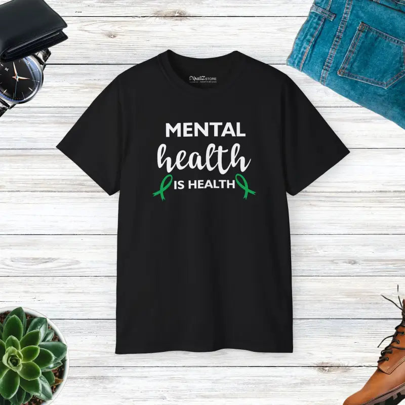 Unisex Ultra Cotton Tee Mental Health is True - Black / s T-shirt