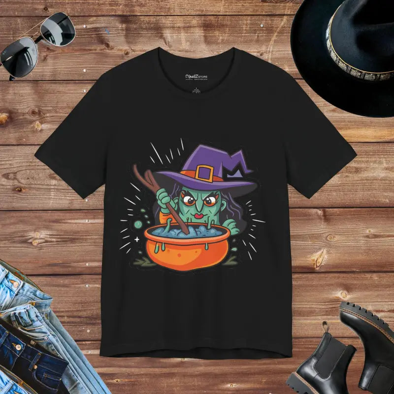 Bewitching Halloween Jersey Short Sleeve Tee - Black / s T-shirt