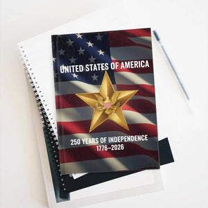 United States 250th Anniversary Journal – Patriotic Ruled Notebook (1776–2026) - Journals