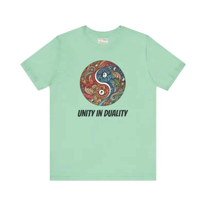 Yin Yang Unisex Jersey Short Sleeve Tee – Timeless & Comfy - Heather Mint / s T-shirt