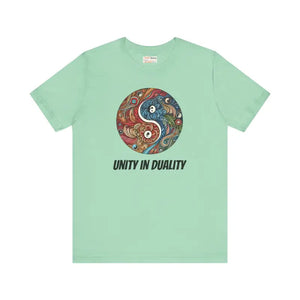 Yin Yang Unisex Jersey Tee - Comfort Meets Style - Dipaliz - Heather Mint / s - T-shirts