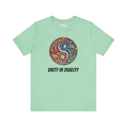 Yin Yang Unisex Jersey Short Sleeve Tee – Timeless & Comfy - Heather Mint / s T-shirt