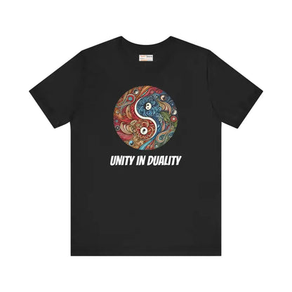 Yin Yang Unisex Jersey Short Sleeve Tee – Timeless & Comfy - Black / s T-shirt