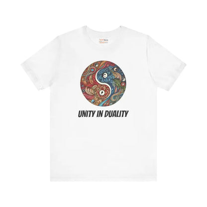 Yin Yang Unisex Jersey Short Sleeve Tee – Timeless & Comfy - T-shirt