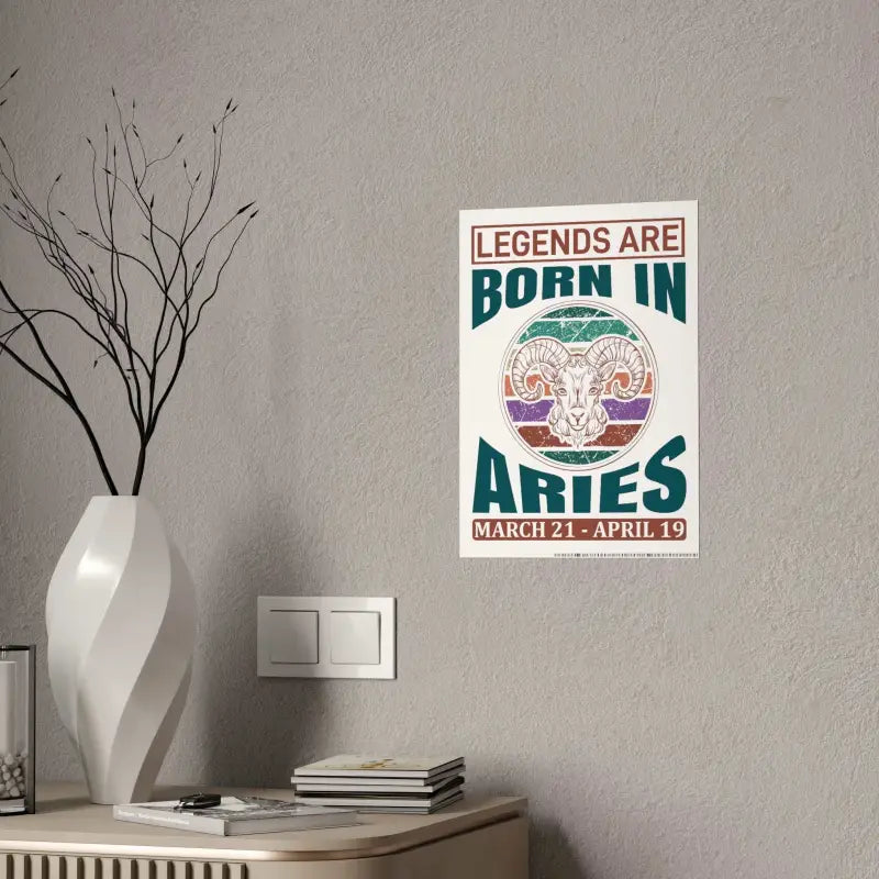 Unleash Your Aries Zodiac Flair With This Stylish Poster