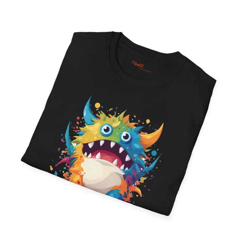 Unleash Fun with a Cute Colorful Monster Softstyle Tee! - T-shirt