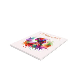 Holi Greeting Cards Vibrant Festive Design Dipaliz - & Note
