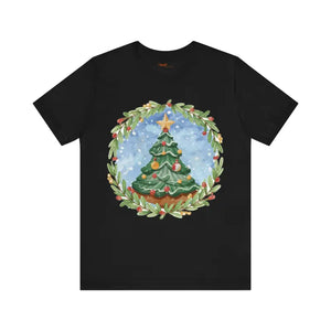 Christmas Tree Jersey Short Sleeve Tee Women’s Fashion - Dipaliz - T-shirts