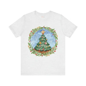 Christmas Tree Jersey Short Sleeve Tee Women’s Fashion - Dipaliz - T-shirts