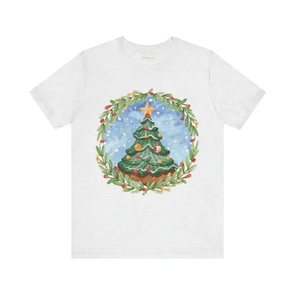 Unisex Christmas Tree Tee: Festive Style in Jersey Short Sleeve - T-shirt