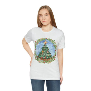 Christmas Tree Jersey Short Sleeve Tee Women’s Fashion - Dipaliz - T-shirts