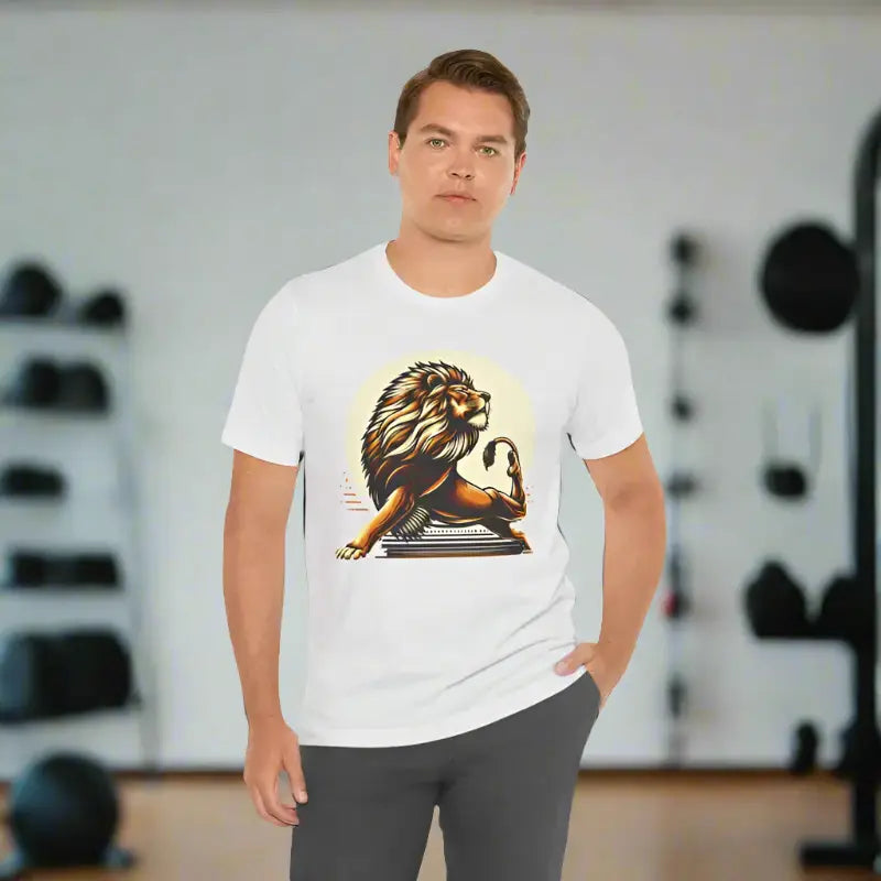 Unleash your Inner Lion with the Ultimate Yoga Short Sleeve Tee - T-shirt