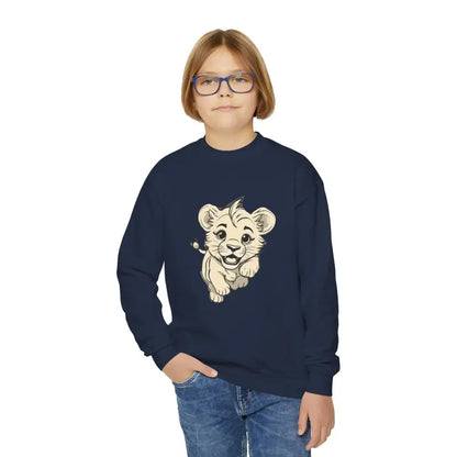 Unleash Your Inner Lion: The Wild Crewneck Sweatshirt - Kids Clothes