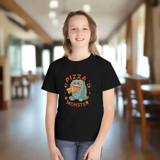 Classic Fit Tee: Unleash Your Inner Pizza Monster - Kids Clothes