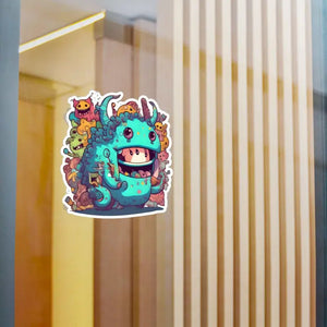 Kiss Cut Vinyl Monster Decals Weatherproof Satin Finish - Dipaliz - Decorative Stickers