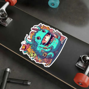 Kiss Cut Vinyl Monster Decals Weatherproof Satin Finish - Dipaliz - Decorative Stickers