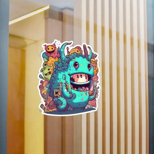 Kiss Cut Vinyl Monster Decals Weatherproof Satin Finish - Dipaliz - Decorative Stickers