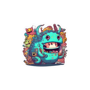 Kiss Cut Vinyl Monster Decals Weatherproof Satin Finish - Dipaliz - Decorative Stickers