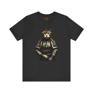 Samurai Cat Unisex Jersey Short Sleeve Tee Warrior Style - Dipaliz - T-shirts