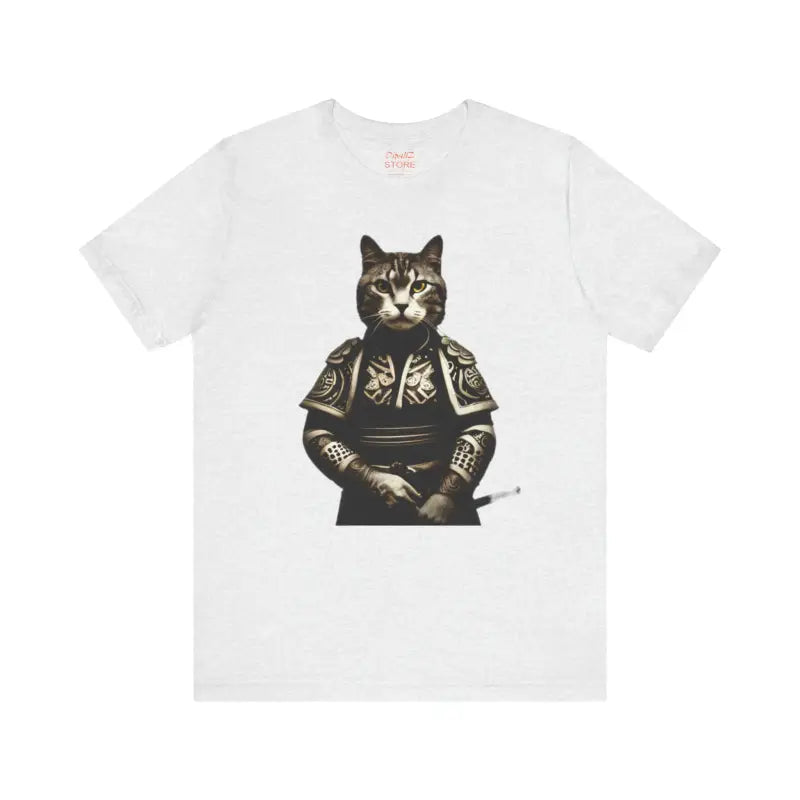 Unleash your Style with Samurai Cat Jersey Short Sleeve Tee - T-shirt