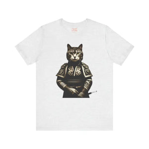 Samurai Cat Unisex Jersey Short Sleeve Tee Warrior Style - Dipaliz - T-shirts