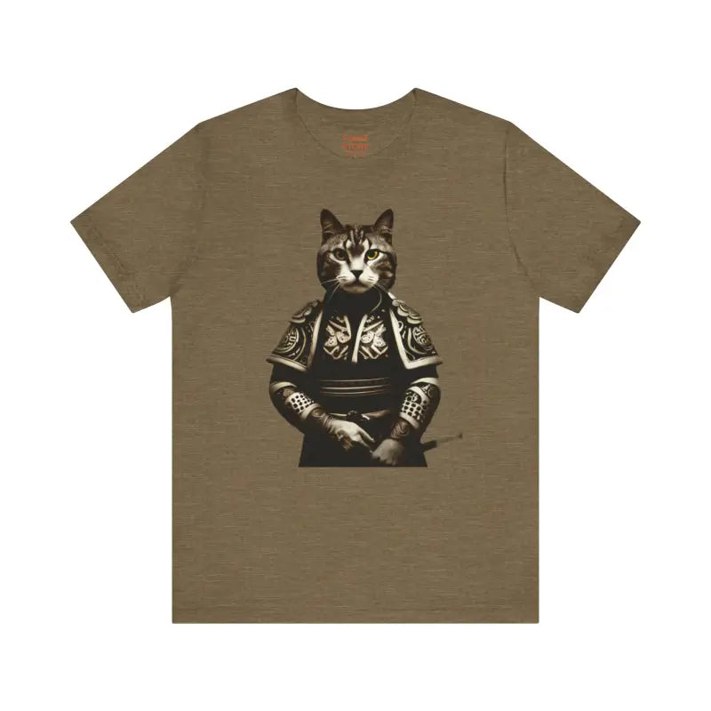 Unleash your Style with Samurai Cat Jersey Short Sleeve Tee - T-shirt