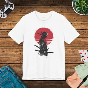 Jersey Short Ninja Tee - Unisex Soft Cotton Style - Dipaliz - White / s - T-shirts