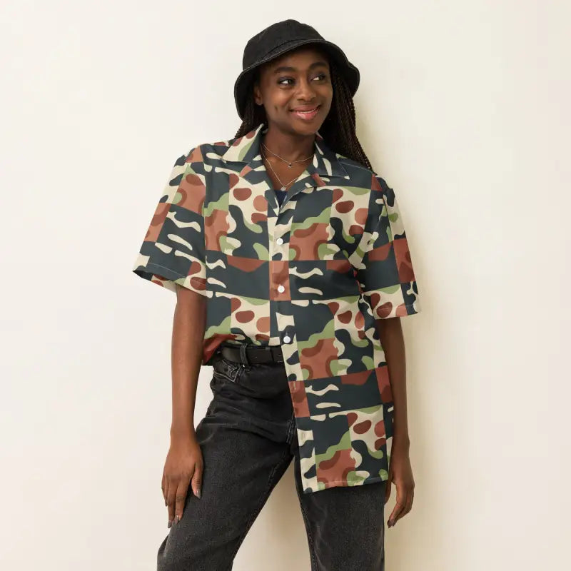 Unleash your Wild Side with the Camouflage Pattern Unisex Shirt