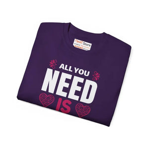 All you Need is Love Tee Women’s Fashion T-shirt - Dipaliz - T-shirts