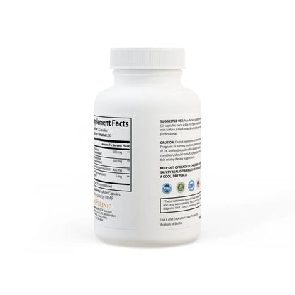 Dive Into Wellness with Power-packed Sea Moss Supplement - White Bottle + Cap / Unflavored / 60 Capsules Food