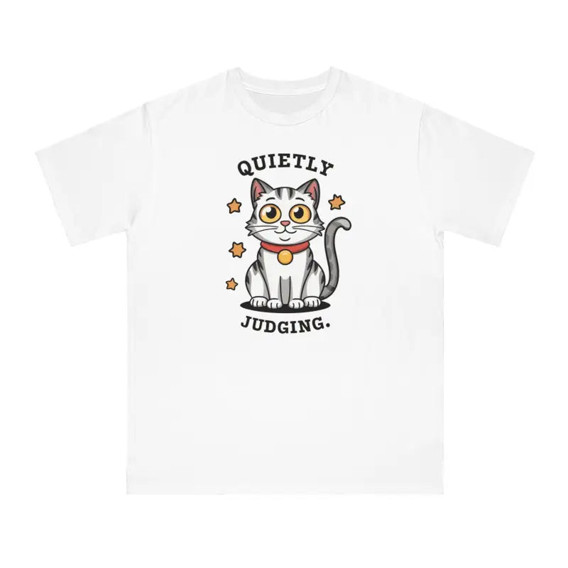 Econscious Cat Quietly Judging Tee: Comfort Meets Cool - T-shirt