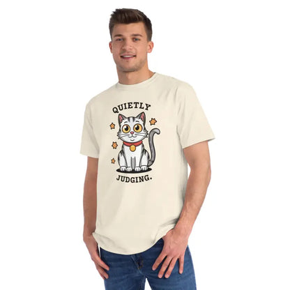 Econscious Cat Quietly Judging Tee: Comfort Meets Cool - T-shirt