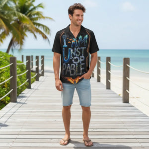 Bold Unstoppable Hawaiian Camp Shirt - Summer Beachwear - Dipaliz - Shirts - Xs