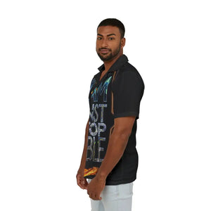 Button Shirt - Men’s Hawaiian Camp - Bold Vibrant Summer Style - Dipaliz