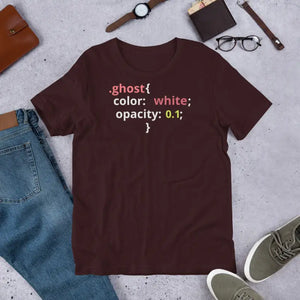 Coding Unisex Tee - Ring-spun Cotton Comfort - Dipaliz - Oxblood Black / s - T-shirts