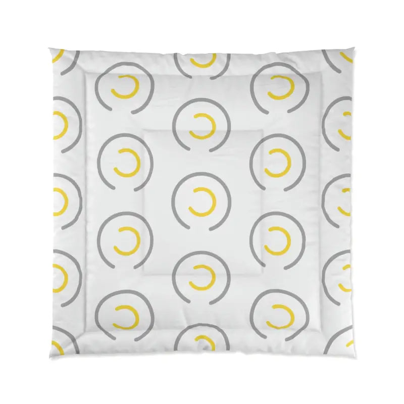 Upgrade Your Bedroom With The Abstract Yellow Circle Comforter! - 88’ ×