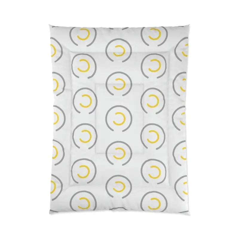 Upgrade Your Bedroom With The Abstract Yellow Circle Comforter! - 68’ × 92’