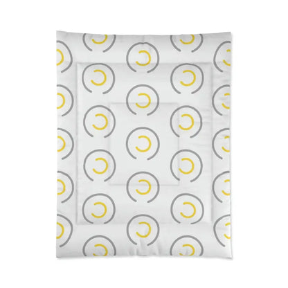 Upgrade Your Bedroom With The Abstract Yellow Circle Comforter! - 68’ × 88’