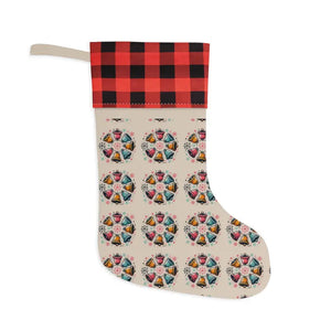 Christmas Stocking Burlap Bells Festive Holiday Decor - Dipaliz - Stockings