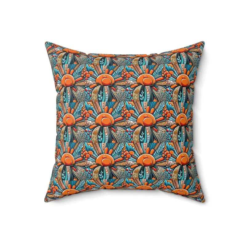 Elevate your Space with Intricate Flowers Polyester Pillow - 18’’ × Home Decor