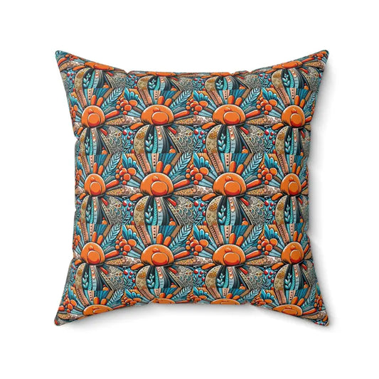 Elevate your Space with Intricate Flowers Polyester Pillow - 20’’ × Home Decor