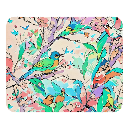 Transform your Space with the Birds on a Tree Mouse Pad - Computer Accessories