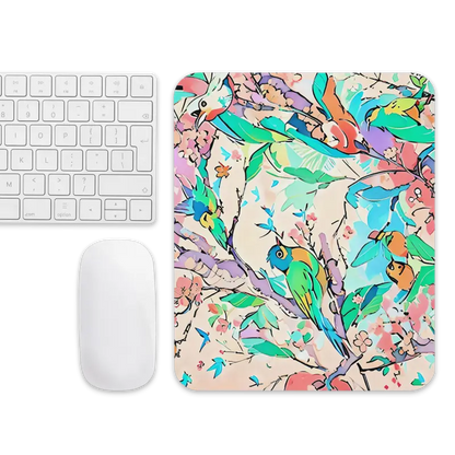 Transform your Space with the Birds on a Tree Mouse Pad - Computer Accessories